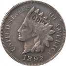 1 Pcs 1892 Indian head one cents copy coin for collection 1 Pcs 1892 Indian head one cents copy coin for collection
