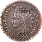 1 Pcs 1880 Indian head one cents copy coin for collection