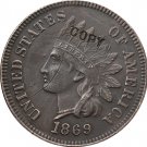 1 Pcs 1869 Indian head one cents copy coin for collection 1 Pcs 1869 Indian head one cents copy coin for collection