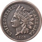 1 Pcs 1860 Indian head one cents copy coin for collection 1 Pcs 1860 Indian head one cents copy coin for collection