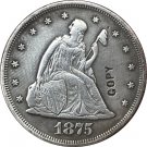 1 Pcs 1875-CC United States Seated Liberty Twenty Cent Copy Coin For Collection 1 Pcs 1875-CC United States Seated Liberty Twenty Cent Copy Coin For Collection