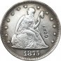 1 Pcs 1875-S United States Seated Liberty Twenty Cent Copy Coin For Collection