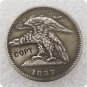 1837 United States 3 Cents - Hard Times Token - Feuchtwanger Copy Coin