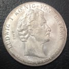 1828 Kingdom of Bavaria 1 Geschichtsthaler-Ludwing I blessing of heaven Silver Plated Copy Coin