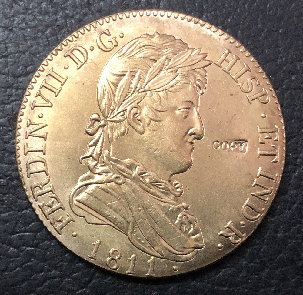 1811 Spain 8 Escudos - Fernando VII Gold Copy Coin