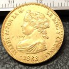 1868 Spain 10 Escudos-Isabel II Gold Copy Coin 1868 Spain 10 Escudos-Isabel II Gold Copy Coin