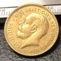 1911 United Kingdom 1 Sovereign -George V .9999 pure Gold Plated Copy Coin