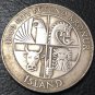 1974 Icecreamland 1000 Kronur 1st Settlement Silver Plated Copy Coin