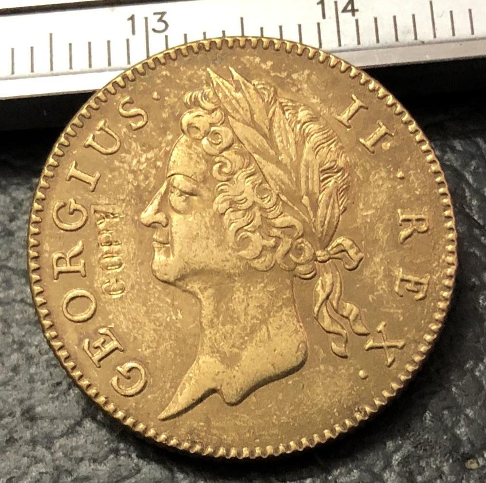 1736 Ireland 1/2 Penny-George II Copper Metal Copy Coin