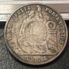 1865 Peru 1 Sol Copy Coin