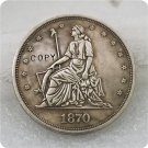 1870 $1 Standard Seated Dollar Copy Coin No Stamp 1870 $1 Standard Seated Dollar Copy Coin No Stamp