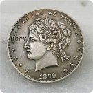 1879 $1 Metric "Hair-In-Bun" Dollar Copy Coin-No Stamp 1879 $1 Metric "Hair-In-Bun" Dollar Copy Coin-No Stamp