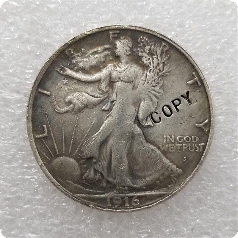 1917-S(OBV) Walking Liberty Half Dollar Copy Coin No Stamp