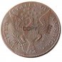 1792 Washington Grate One Penny Copper Copy Coin No Stamp