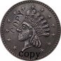 USA Civil war 1863 copy coins #8 No Stamp