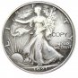 1921 American Walking Liberty Half Dollar Toned Silver Plated Magic Copy Coins 31mm