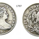 USA 1797 Draped Bust 5C Copy Coins
