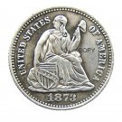 USA 1873 Liberty Seated Half Dime Legend Obverse Copy Coins
