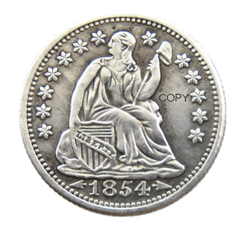 USA 1854 Liberty Seated Half Dime Copy Coins