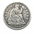 USA 1854 Liberty Seated Half Dime Copy Coins USA 1854 Liberty Seated Half Dime Copy Coins
