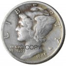 US 1945 Mercury Head Ten Cent Dime Silver Plated Copy Coins US 1945 Mercury Head Ten Cent Dime Silver Plated Copy Coins