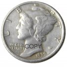 US 1939 Mercury Head Ten Cent Dime Silver Plated Copy Coins