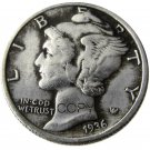 US 1936 Mercury Head Ten Cent Dime Silver Plated Copy Coins US 1936 Mercury Head Ten Cent Dime Silver Plated Copy Coins