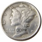 US 1927 Mercury Head Ten Cent Dime Silver Plated Copy Coins