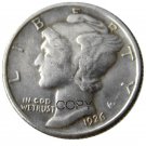 US 1926 Mercury Head Ten Cent Dime Silver Plated Copy Coins