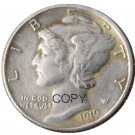 US 1919 Mercury Head Ten Cent Dime Silver Plated Copy Coins