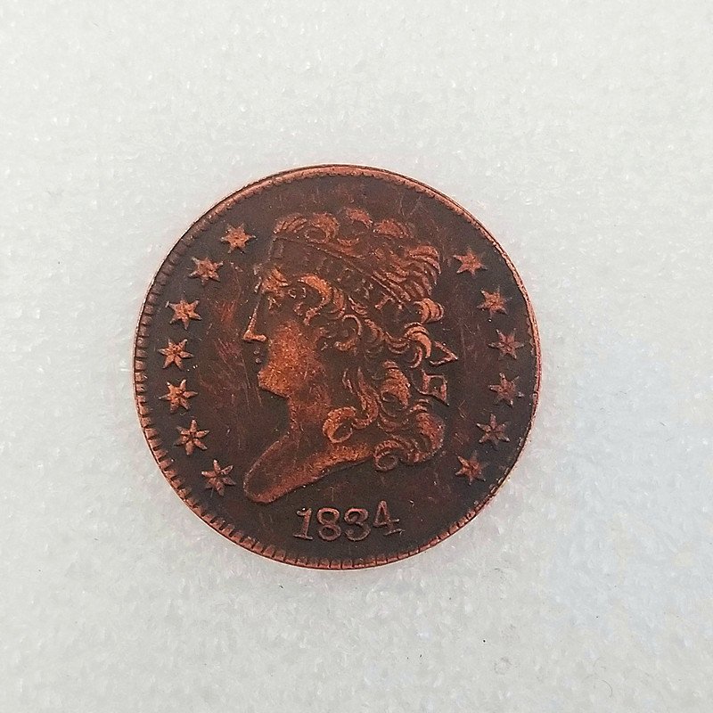 USA 1834 Classic Head Half Cent Copy Coin