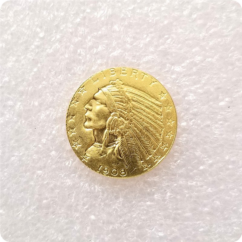USA 1908 Indian Head Five Dollars Copy Coin