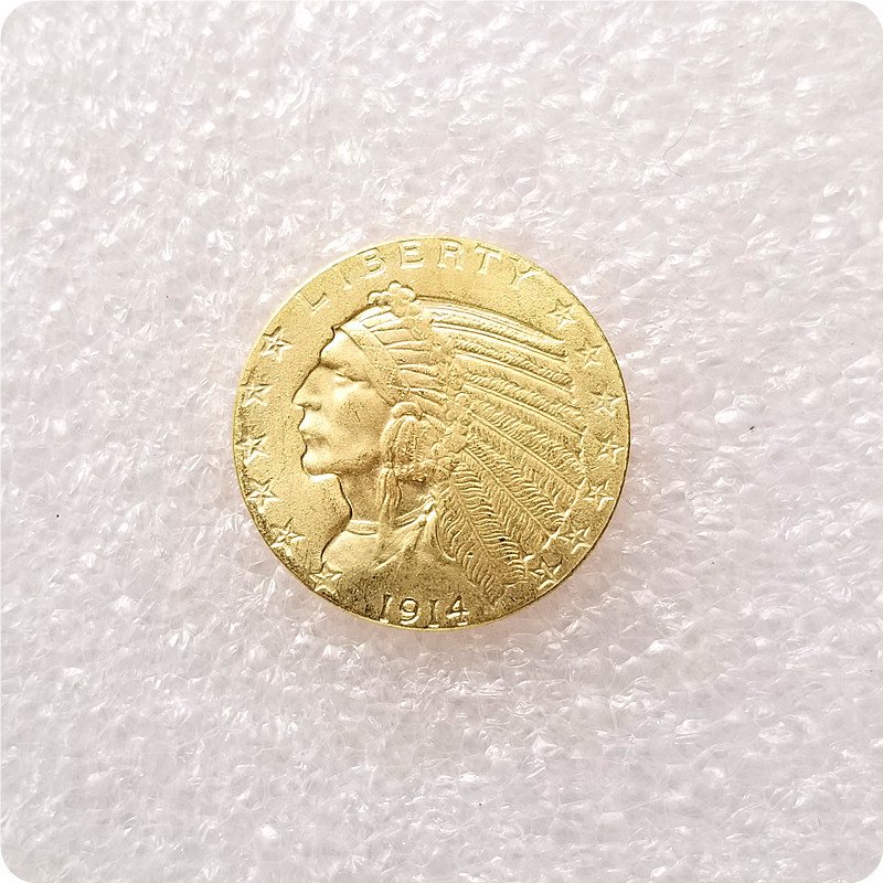 USA 1914 Indian Head Five Dollars Copy Coin