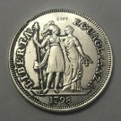 1798 Republic of Genoa (Ligurian Republic) (Italian states) 8 Lire Copy Coin