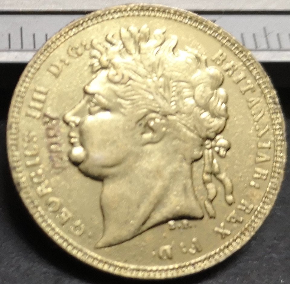 1822 United Kingdom 1 Sovereign - George IIII Copy Coin