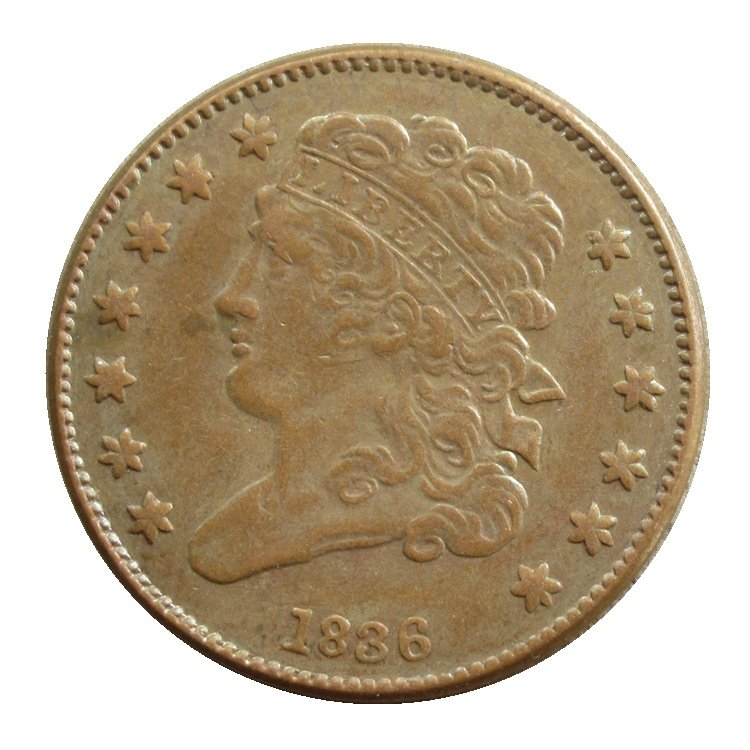 US 1836 Classic Head Half Cent Copy Coin