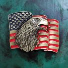 US Flag Eagle Head Cowboy Belt Buckle Boucle De Ceinture US Flag Eagle Head Cowboy Belt Buckle Boucle De Ceinture
