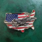 Flying Eagle On US Map Western Cowboy Belt Buckles For Men