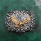 Golden Fly Eagle Western Cowboy Belt Buckle For Men Golden Fly Eagle Western Cowboy Belt Buckle For Men