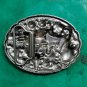 Retro Western Cowboy Turquoise Bead Gun Belt Buckle For Men