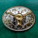 3D Lace Gold Bull Head Cowboy Metal Belt Buckle For Men's Jeans Belt Head 3D Lace Gold Bull Head Cowboy Metal Belt Buckle For Men's Jeans Belt Head