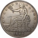 United States America 1882 Trade One Dollar 420 Grains 900 Fine Copy Coins United States America 1882 Trade One Dollar 420 Grains 900 Fine Copy Coins