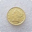 US 1900 Five Dollars Liberty Coronet Head Half Eagle $5 Copy Coin