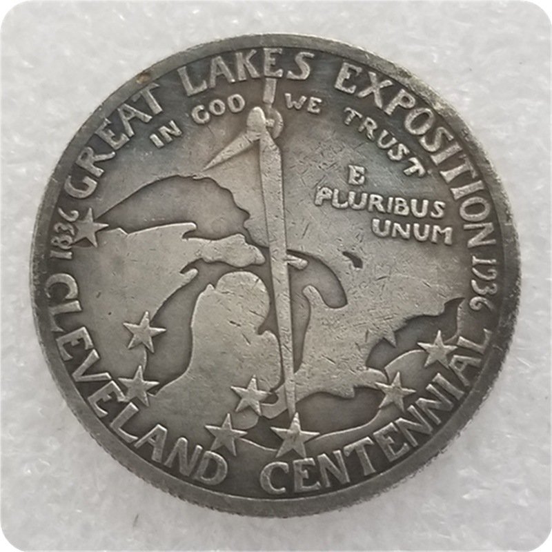 US Coin 1936 Cleveland Centennial Commemorative Half Dollar Copy Coin