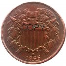 US 1865 Two Cents 2C Copy Coin US 1865 Two Cents 2C Copy Coin