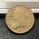 1818 US Capped Bust $5 Gold Plated Dollar Coin Copy