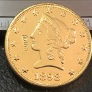 1898 United States Liberty Head (Motto on Reverse) $10 Gold Copy Coin