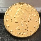 1904 United States Liberty Head (Motto on Reverse) $10 Gold Copy Coin