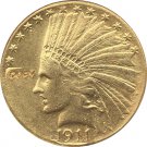 US Coin 24-K gold plated 1911 $10 GOLD Indian Half Eagle Coin Copy US Coin 24-K gold plated 1911 $10 GOLD Indian Half Eagle Coin Copy
