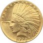 US Coin 24-K gold plated 1933 $10 GOLD Indian Half Eagle Coin Copy